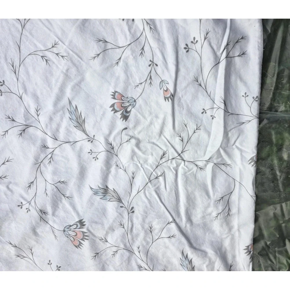 IKEA Alvine Vacker Duvet Cover 80x84 Reversible Floral Cottagecore Cotton